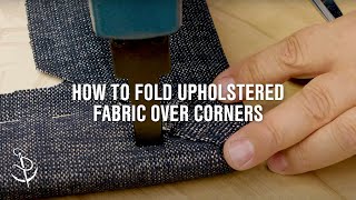 How to Wrap Fabric Around Corners of Backer Board