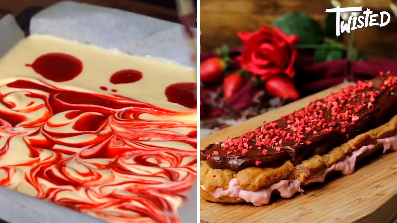 3 Insane Strawberry Desserts | Twisted | Strawberry Eclairs YUM!