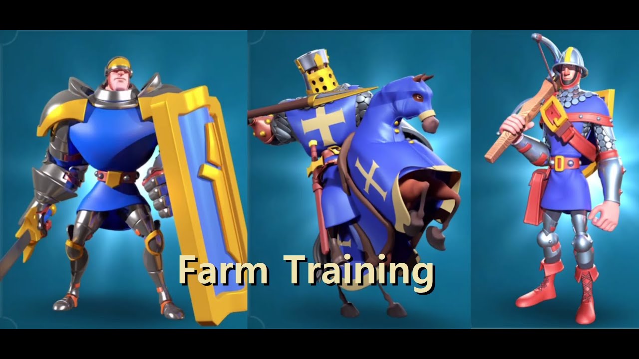 [Rise of Kingdoms]T4 training HA 1556,1648,2170 VS 1034,1664,2518 - YouTube