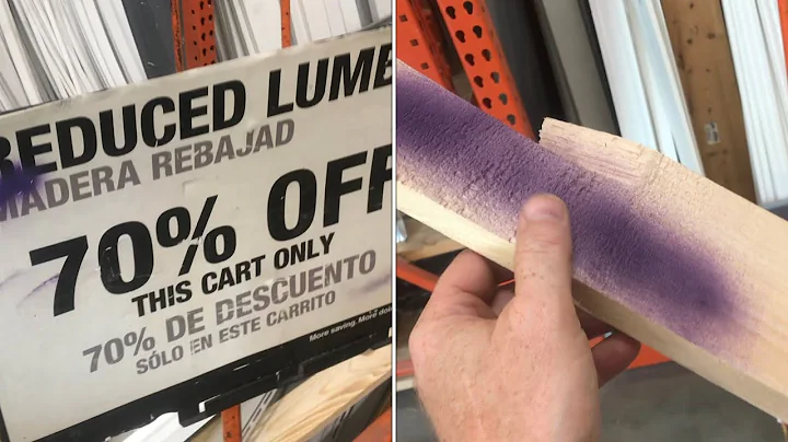 “SAVING MONEY” on lumber at home depot