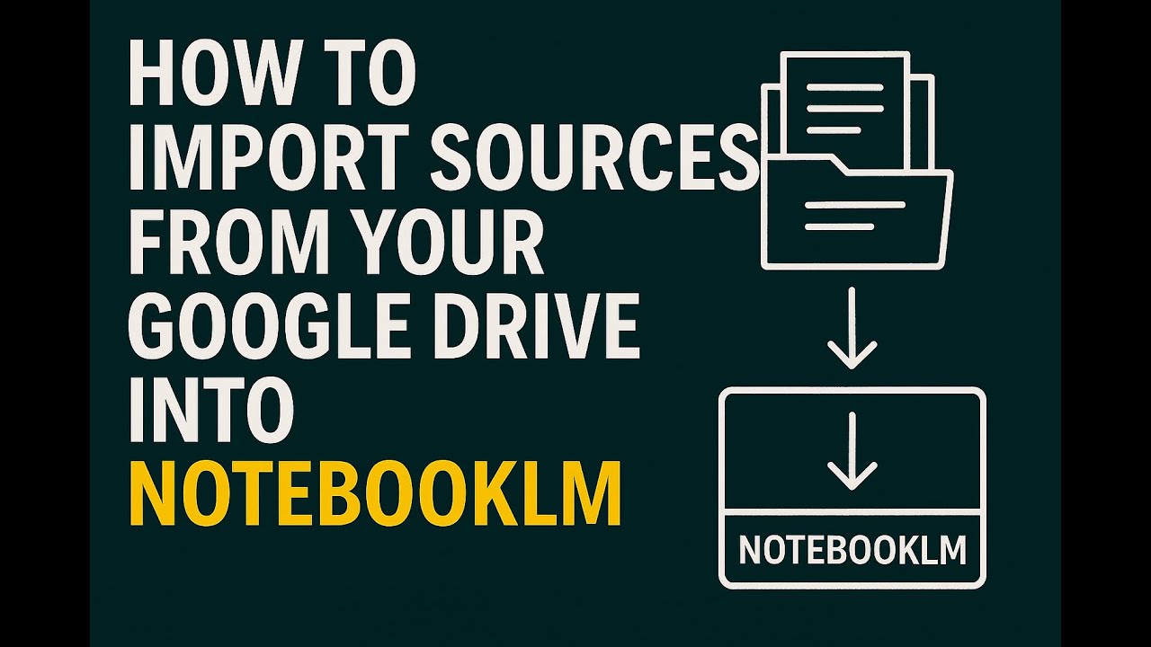 How to Use Your Google Drive Sources In NotebookLM - YouTube