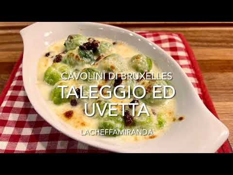 Cavolini di Bruxelles con taleggio e uvetta