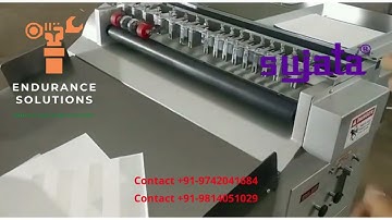 Sujata Multiple Rotary Creasing Half Cutting Perforating Machine