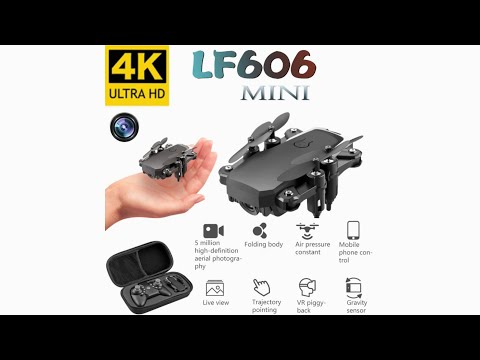 Mini Drone LF606 4K HD Camera Foldable Quadcopter One-Key Return FPV Drones Follow Me RC Helicopter