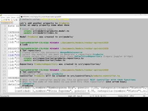 Curso de Loopback 4 con MongoDB Parte 2 - YouTube