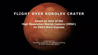 flight above korolev crater