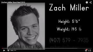 Zachary Miller Stunt Reel 2015