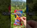 Trying my luck opening a pack of Pokemon Destined Rivals at the Great Wall of China!