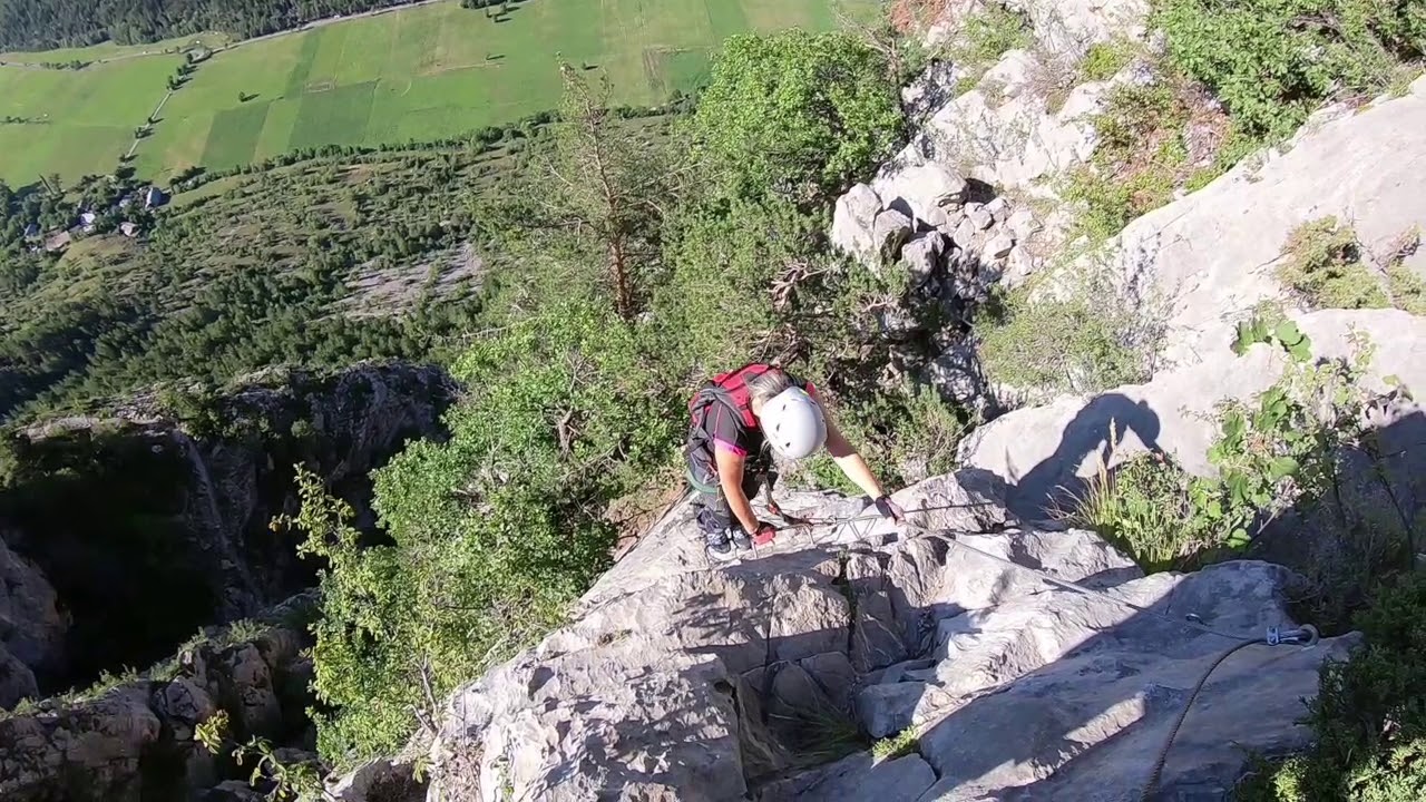 Via ferrata de Freissinières, Freissinières, Ecrins, Hautes-Alpes
