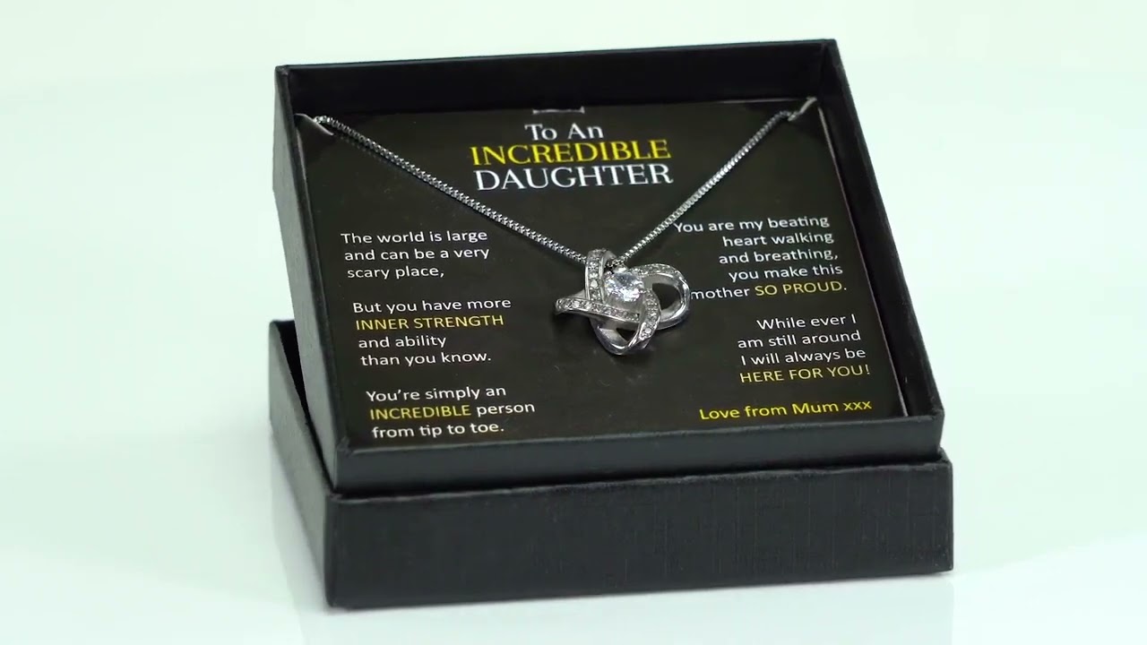 24k White Gold Plated Enduring Love Knot