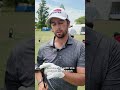 Davis Riley on the just-spotted Titleist GTS4 driver