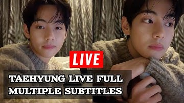 🔴🌟 Taehyung (태형) Live Multiple Subtitles BTS V (뷔) Weverse Live Full