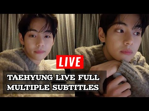 Taehyung 태형 Live Multiple Subtitles BTS V 뷔 Weverse Live Full 