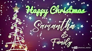 Samantha #Christmas #special #video #wish Happy Christmas song - Happy Christmas wishes to you