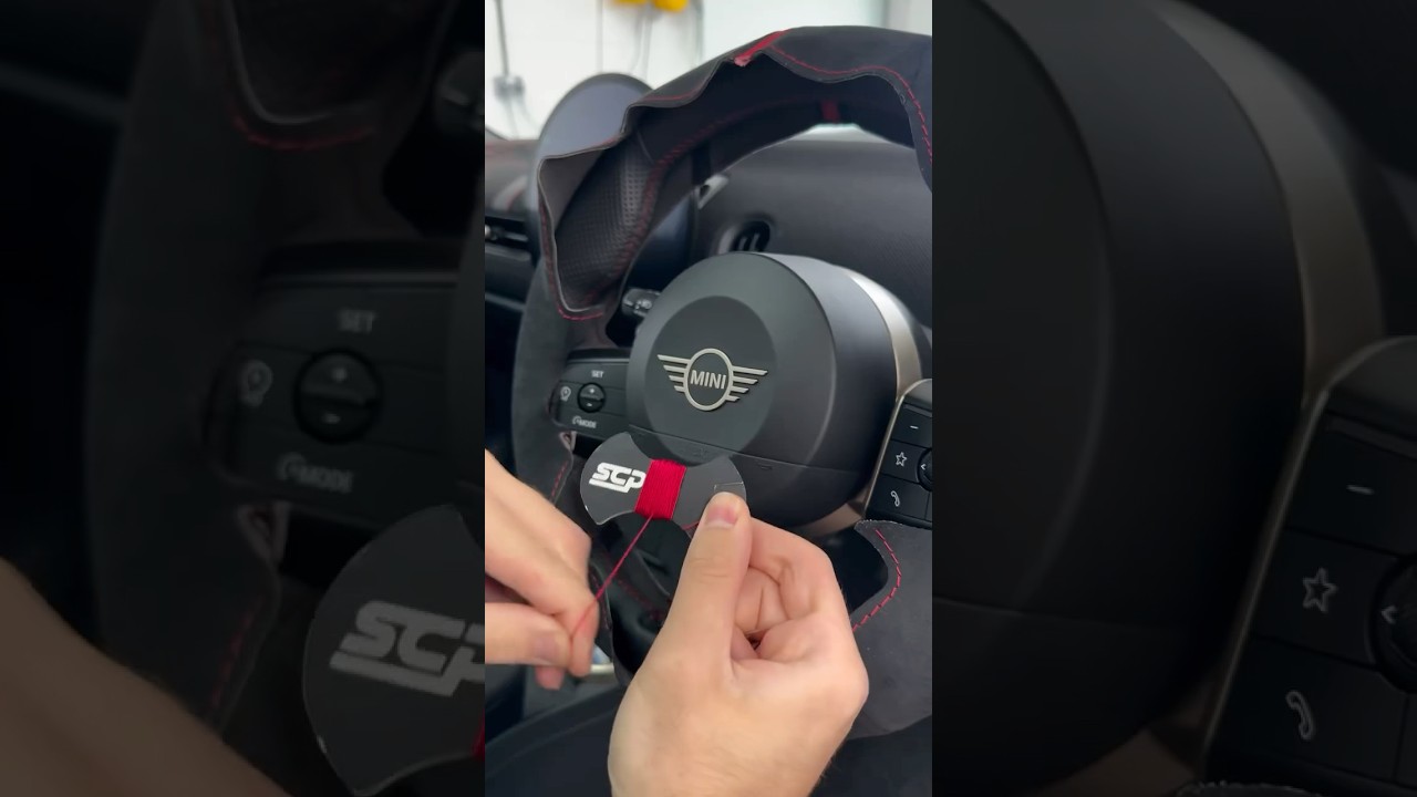 Wrap this 2025 MINI JCW Steering Wheel Cover - F66 F65 F67 J01 J05 Aceman U25 Countryman