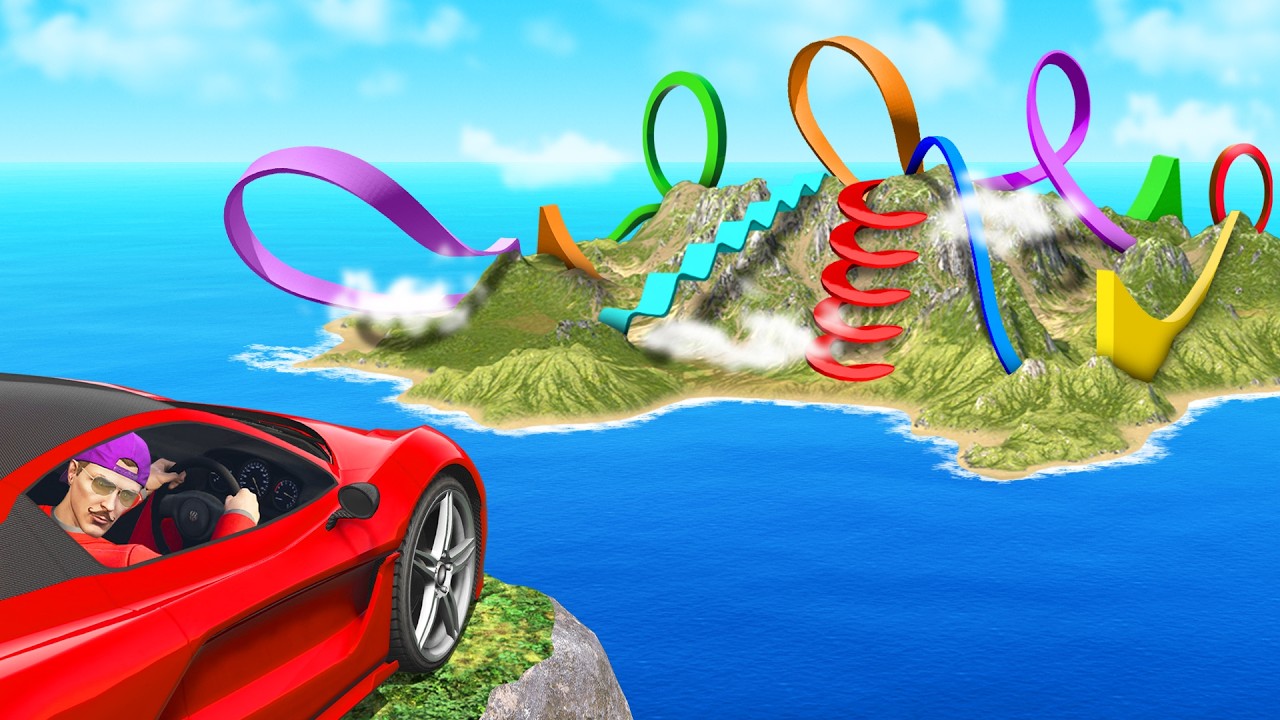 We Went To STUNT RACE Island in GTA 5...