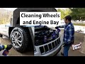 Using Super Clean to Clean Wheels &amp; Tires and Engine Bay of Road Salt, Dirt, Grime, Oil