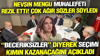 Nevşin Mengü'den siyaseti karıştıracak seçim iddiası! Muhalefeti rezil etti! Çok ağır konuştu!