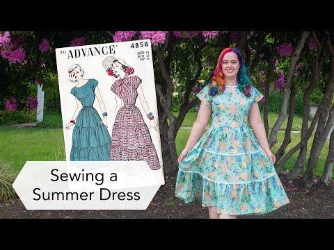Sewing a 1940s Summer Dress | Vintage sewing project