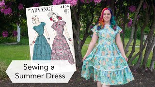Sewing a 1940s Summer Dress | Vintage sewing project