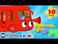 Wheels On The Bus @Morphle TV | Sing Along With Me! | Baby Songs Compilation | Moonbug Kids