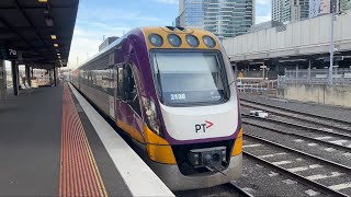 Vline Vl130 Vl03 Arriving At Southern Cross Station From Shepparton - Horn Show