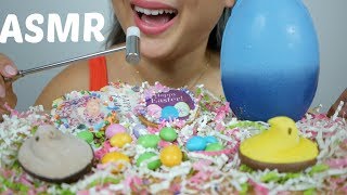 ASMR Giant Easter Egg, Peeps & Mini Chocolate | *No Talking Eating Sounds | N.E  Let's Eat