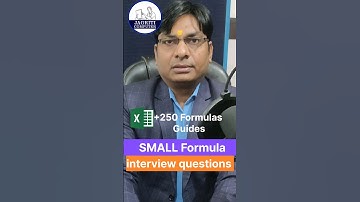 small function in excel | excel interview | #excel #shortfeed #exceltips