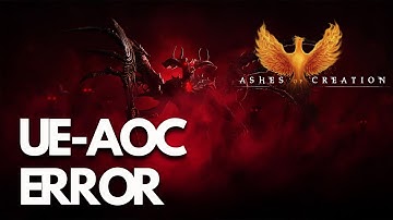 Ashes of Creation Unreal Process Has Crashed UE-AOC/GPU Crash Dump Triggered/Out Of Video Memory FIX