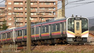 E129系A5+B23編成信越本線上り普通446M【4K】