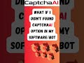 What should I do if I can't find the CaptchaAI option in my softwarebot 1