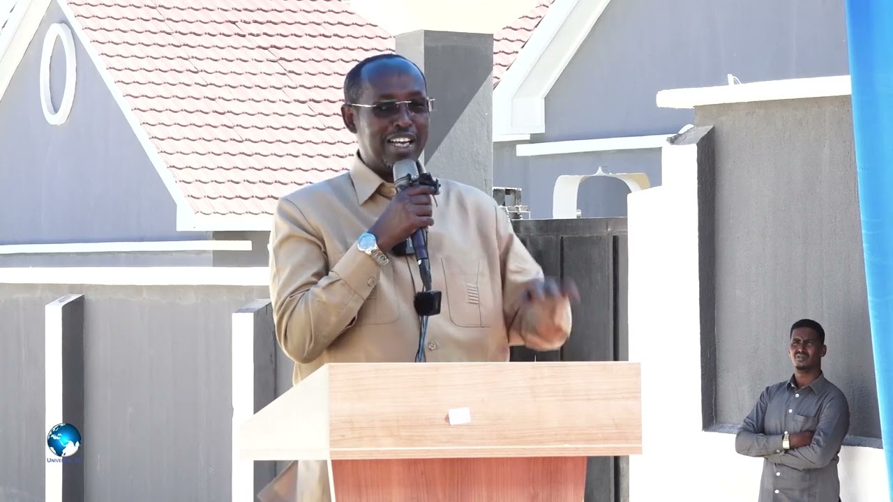 Gudoomiye Madaale ayaa kahadlay Munaasabadda Xarig jarka wajiga 1aad ee xaafada Jazeera estate.