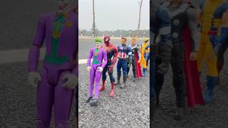 Haley Queen vs Super Heroes DOMINO EFFECT THE AMAZING | Marvel Toys