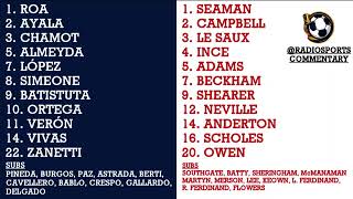 Argentina v England - World Cup 98 Last 16 30/06/1998 - Full Original BBC Radio 5 Audio Commentary.