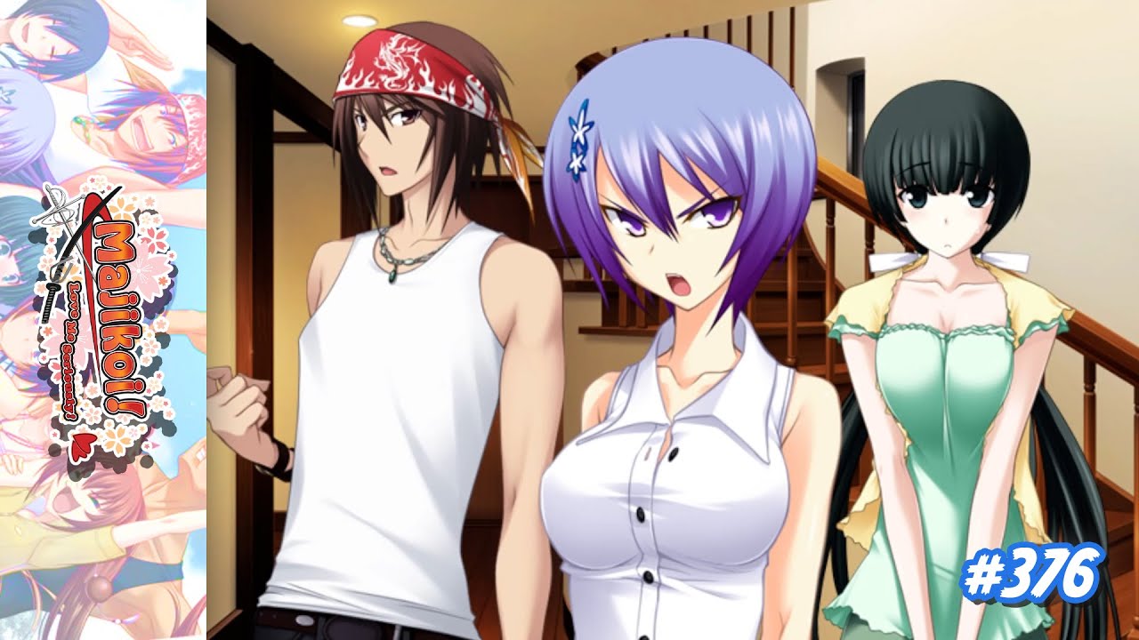 О нет! Яндере в ярости! БЕЖИ!!! | Majikoi! Люби меня всерьёз! (Рут Криса) — Часть 376