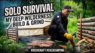Primitive Solo Camping: Building a Log Cabin Shelter from Scratch?