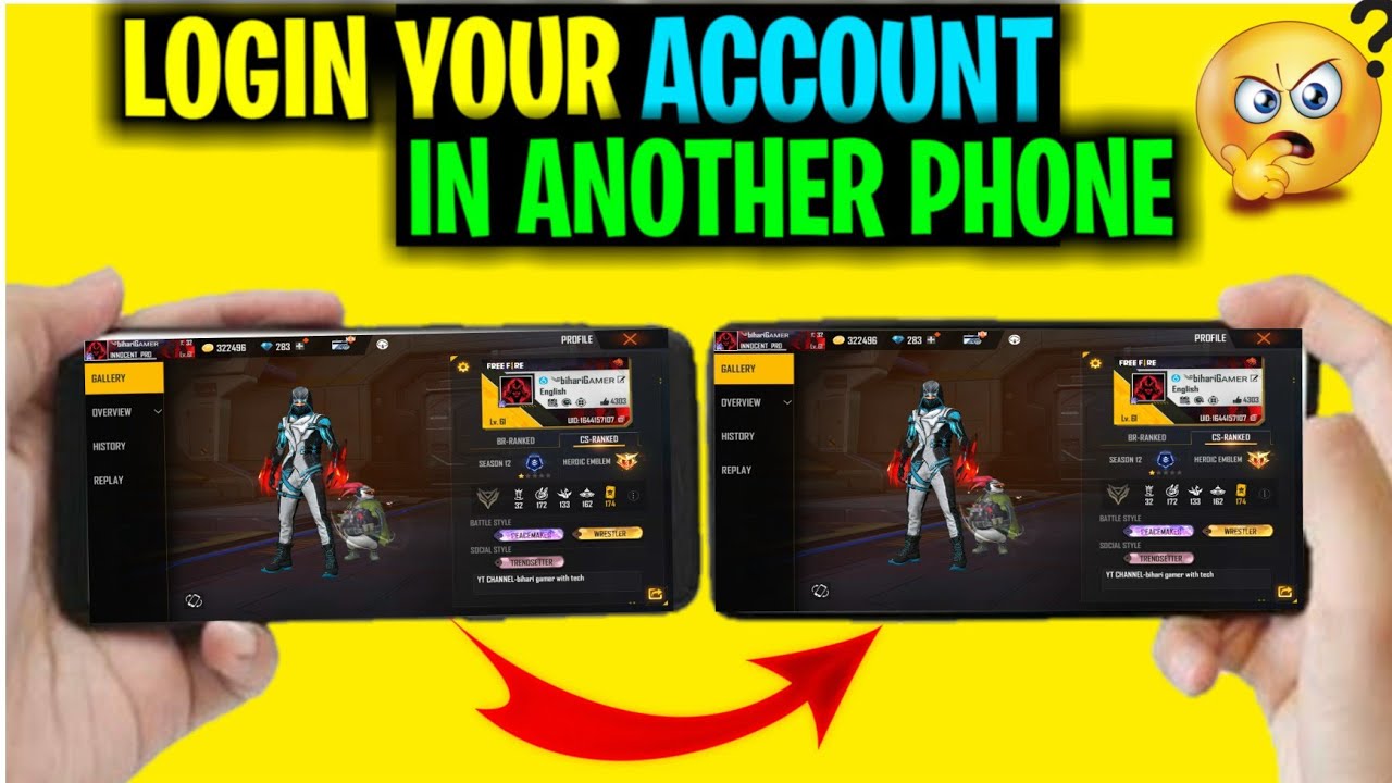 Free fire ki id dusre mobile me kaise chalaye how to login your free fire account in other
