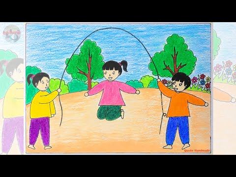 Video Vẽ tranh cuộc sống quanh em | Vẽ tranh trò chơi dân... - youtube