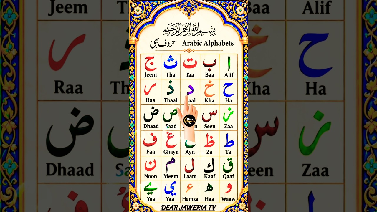 Arabic Letters Alifun Baa taaun saa | Beautiful Recitation of Arabic Letters #madniqaida #shorts