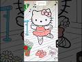 Coloring Hello Kitty 🎀 Subscriber Request | So Cute! #hellokitty #coloring #art #shorts