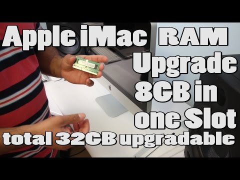 Apple iMac 32GB RAM Memory Upgradable 8GB in Slots ( How to Guide)