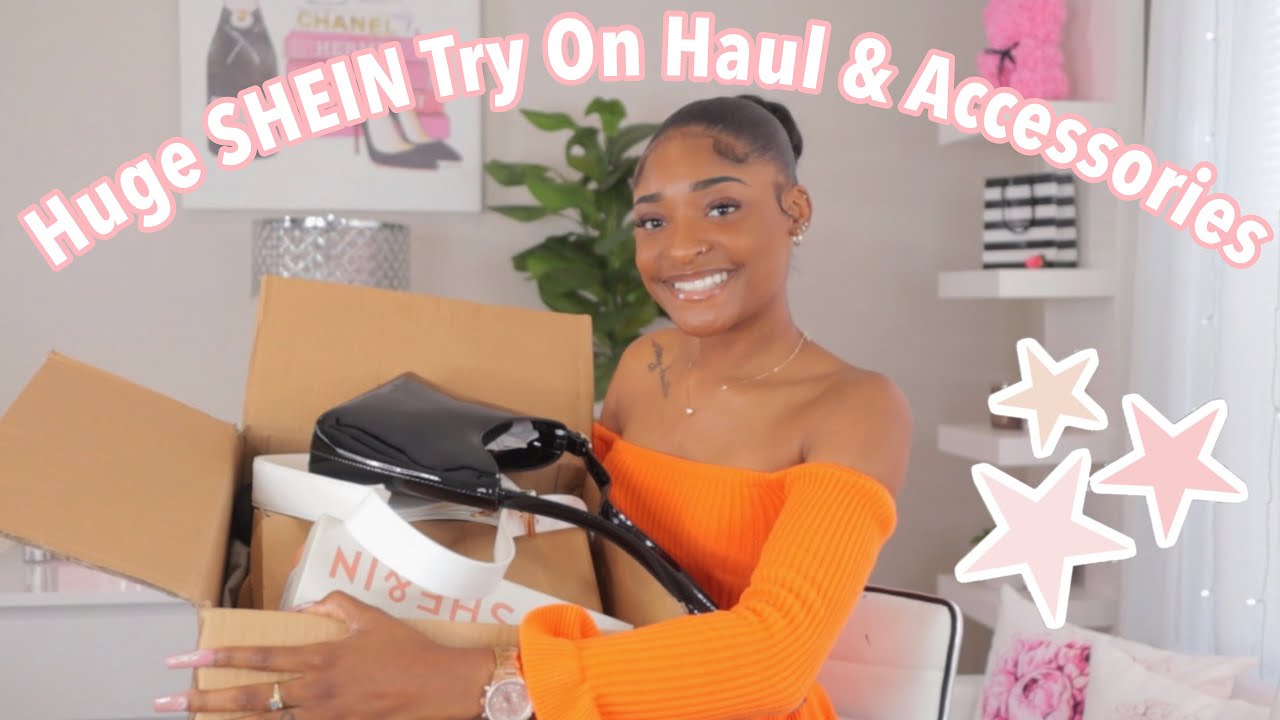 Huge Shein Try On Clothing Haul + Accessories 💗 - YouTube