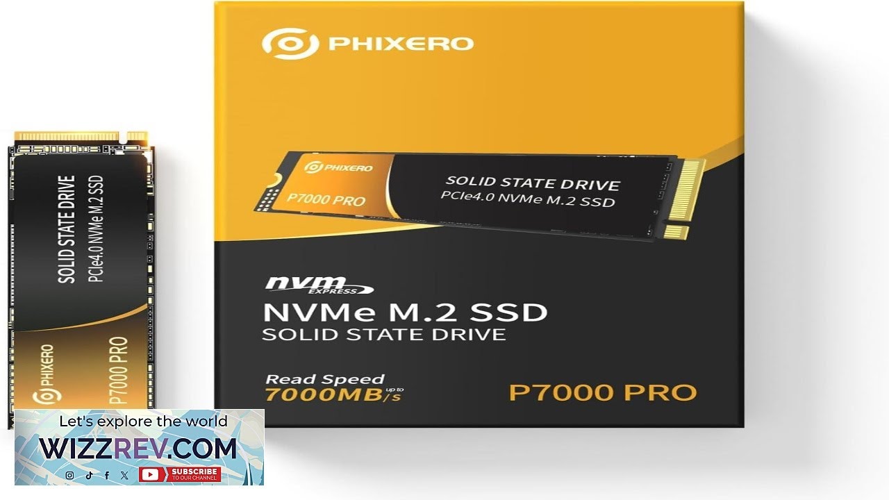 PHIXERO P7000PRO 2TB NVME SSDPCIe Gen4x4M.2 2280 NVMe Internal