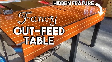 My ULTIMATE table Saw Outfeed Table With a Handy Hidden Feature