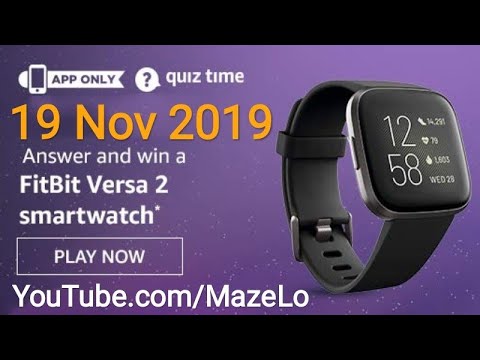 Amazon Quiz Answers Today 19 Nov 2019 