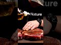 Giant Juicy Steak Over a Wild Campfire! 😱🔥 #food #cooking