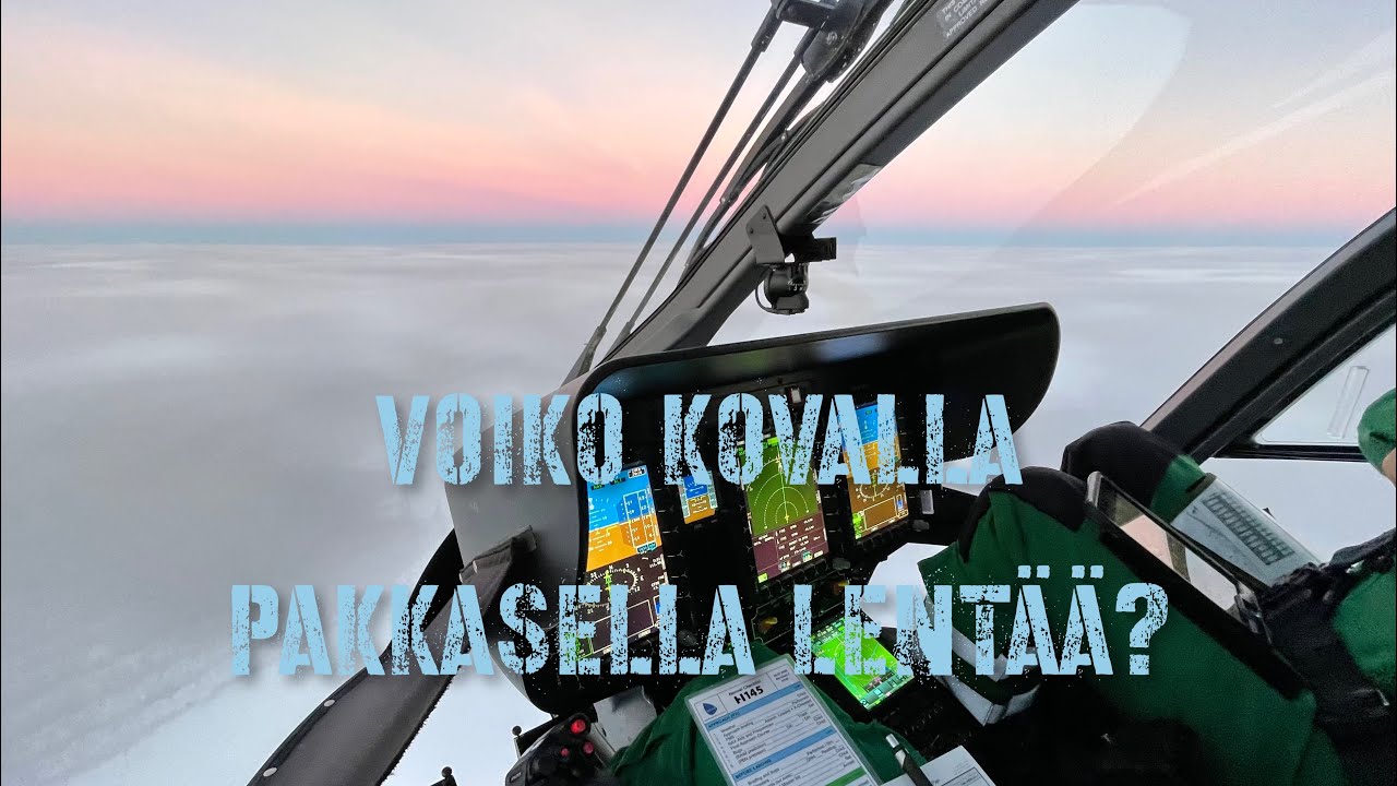 Pakkanen ja helikopteri… Voiko kovalla pakkasella lentää?