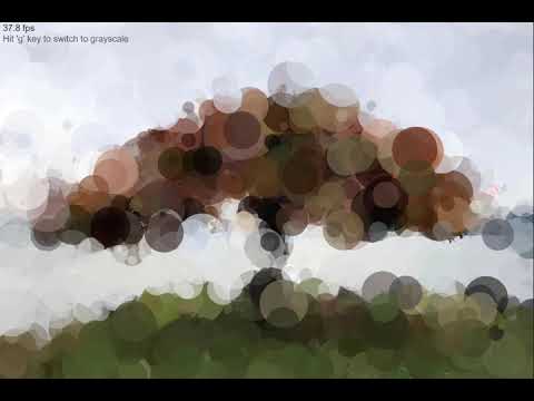 Reactive Sound Level Bubbles Created with p5.js