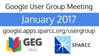January 2017 Google User Group Meeting screenshot 4