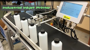 Industrial Inkjet Printer integrated with Conveyor Belt System